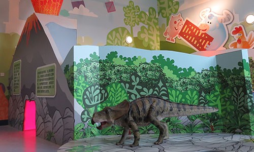 Children's dinosaur display